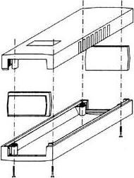 Immagine prodotto Velleman Alloggiamento - PLASTICA A INIEZIONE - GRIGIO SCURO - 190 x 100 x 40 mm (Case)