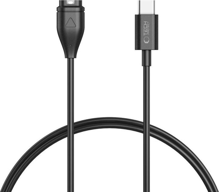 Image du produit Tech-Protect MC04 UltraBoost USB-C-Kabel für Garmin-Uhr, 1 m, Schwarz