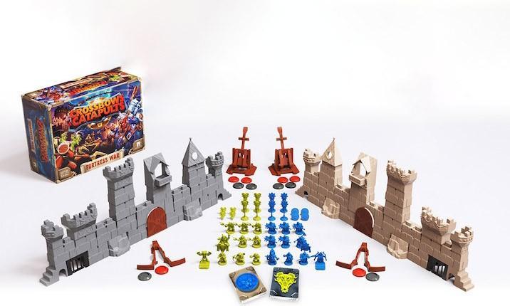 Immagine prodotto Restoration Games Balestre e catapulte : Guerra di fortezza + estensione della taglia del costruttore e della cache (Multilingue)