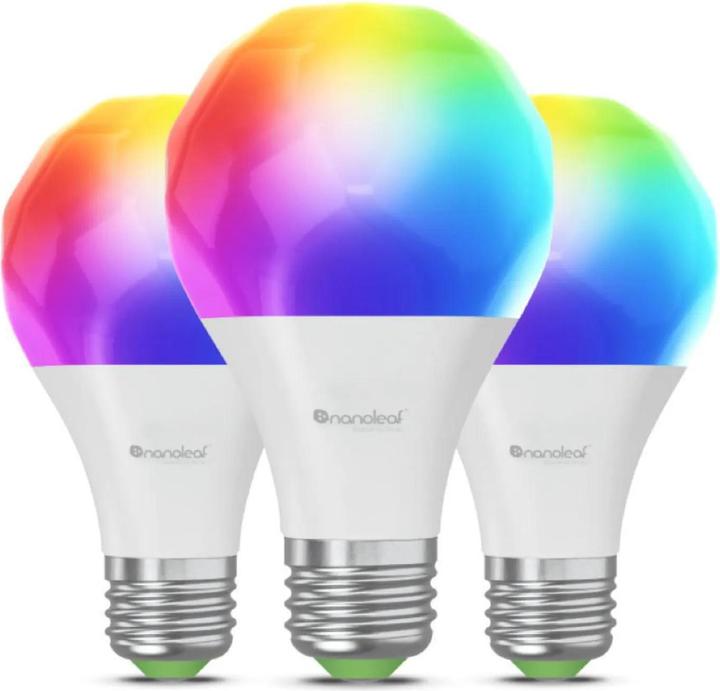Actual product image Nanoleaf Matter Smart Bulb (E27, 9 W, 806 lm, 3 x, F)
