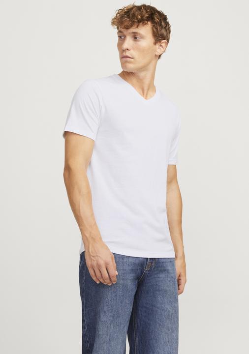 Immagine prodotto Jack & Jones Maglietta con scollo a V monocolore in confezione da 3 pezzi (XL)