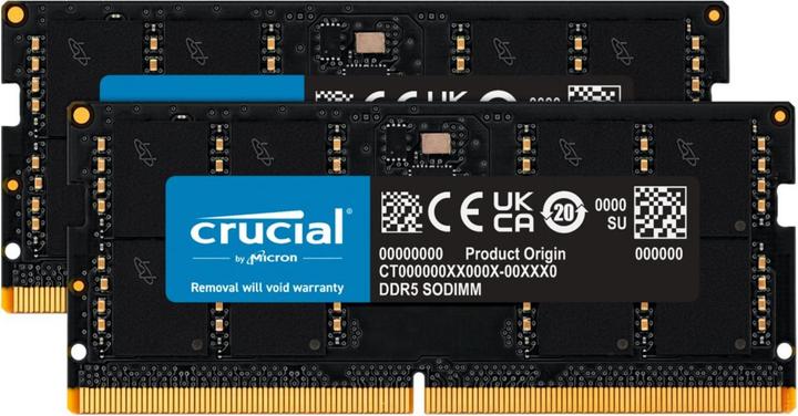 Productafbeelding Crucial Kit DDR5-4800 SODIMM (2 x 32GB, 4800 MHz, DDR5 RAM, SO-DIMM)