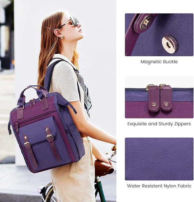 Actual product image Only-Bags.Store Stylish small laptop backpack - Fashionable college daypack with adjustable straps, robust