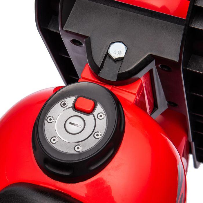 Produktbild Swisshandel24 Kinder Motorrad Rutschauto mit Musik, 1,5V, mit Seifenblasen, 2-5 Jahre, rot