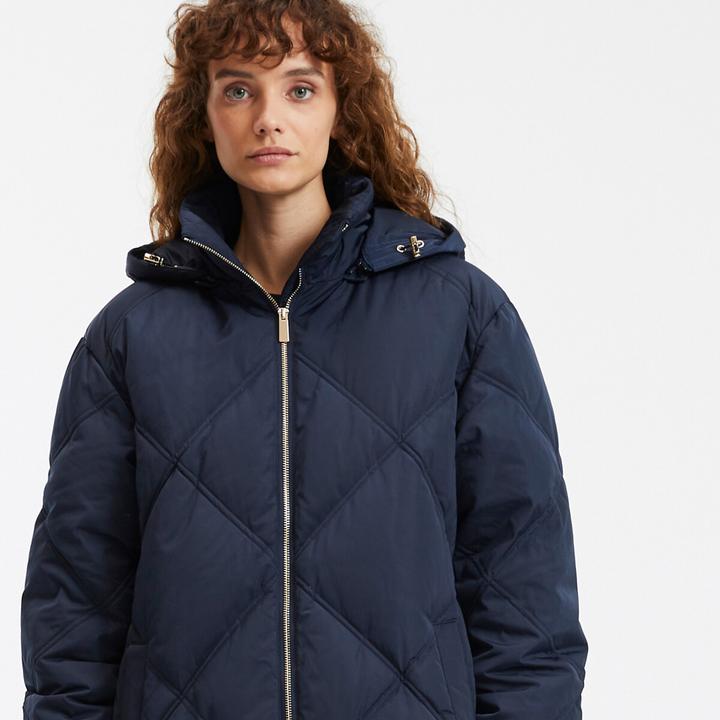 Produktbild La Redoute Collections Halblanger Steppmantel mit Kapuze (XL)