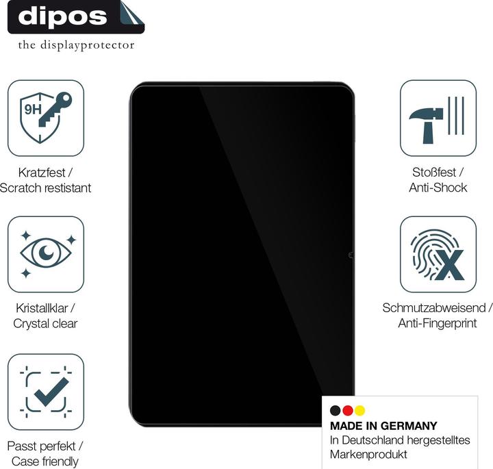 Actual product image Dipos Anti-Shock Screen Protector Clear (1 Piece, Xiaomi Pad 6s Pro)