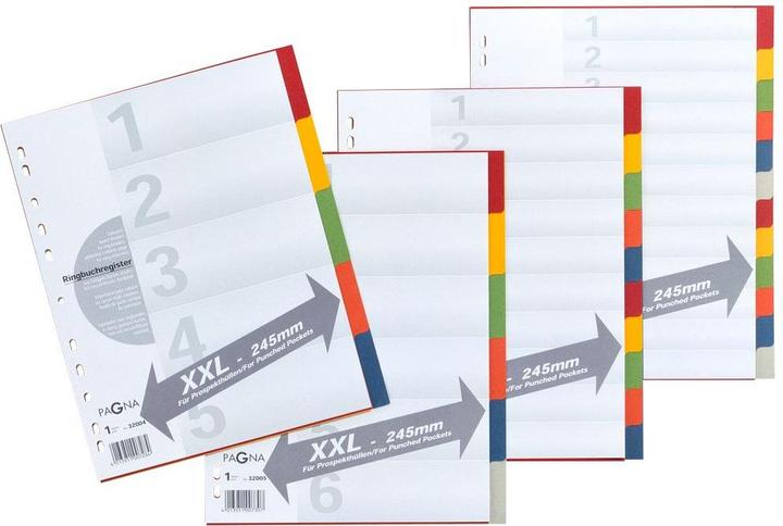 Actual product image Pagna Cardboard index with cover sheet, for free use, single
