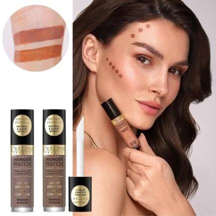 Actual product image Eveline Wonder Match Liquid Bronzer 01 4.5Ml (01, Bronzer)