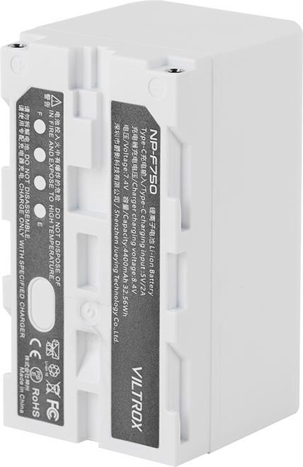 Actual product image Viltrox NP F750 Battery with USB C Charging Port (Camera battery)