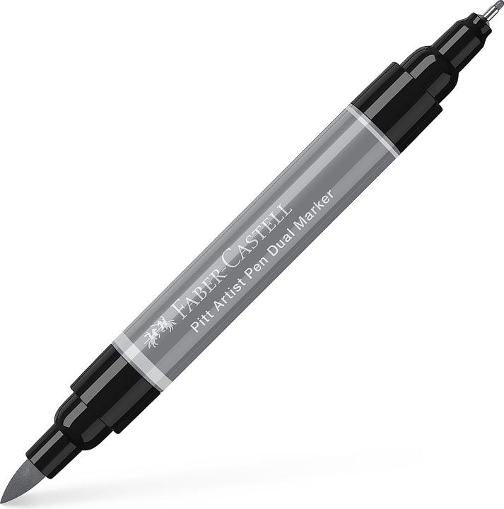 Image du produit Faber-Castell Stylo à encre de Chine Pitt Artist Pen Dual Gris clair (Noir, Or, 1 x)