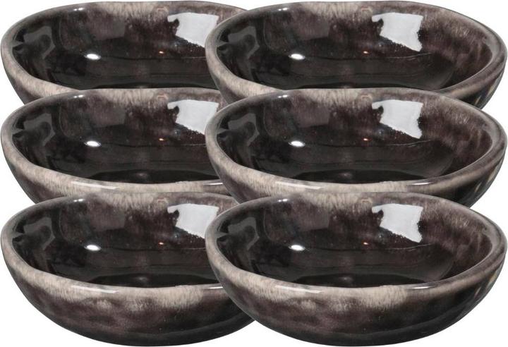 Immagine prodotto Broste Copenhagen Piastra per burro NORDIC COAL 7 x 2 cm Set6