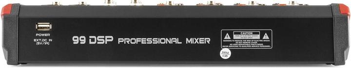 Actual product image Vonyx VM-KG08 - 8-kanaals mengpaneel Bluetooth, DSP, mp3 speler en USB audio interface (Studio- and Livemixer)