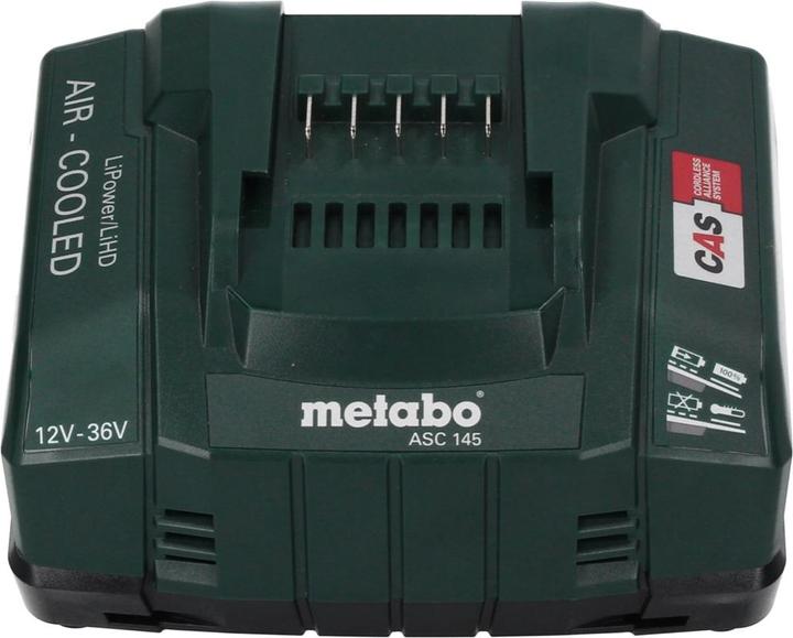 Actual product image Metabo Basic Set 2x LiHD Battery Pack 18 V 5,5 Ah Li-Ion Battery CAS System ( 685122380 ) + ASC 145 Charger (18 V)