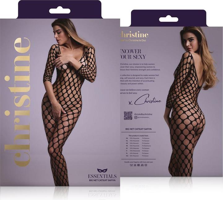 Produktbild Christine Le Duc NetzCatsuit Schwarz (One Size)