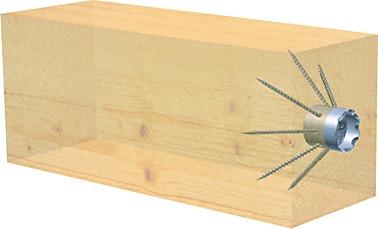 Actual product image Sihga End-grain connector IdeFix (Log connectors, 1 pcs.)