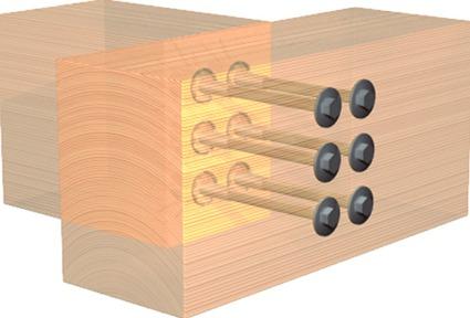 Actual product image Sihga End-grain connector IdeFix (Log connectors, 1 pcs.)
