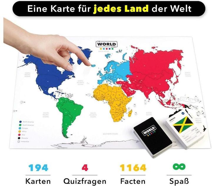 Produktbild The World Game Da ultimative Geographie Kartenspiel (Deutsch)