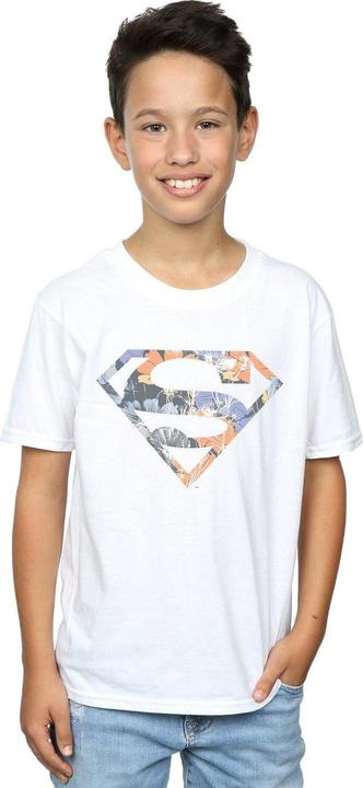 Immagine prodotto Superman Floral Logo 2 Maglietta Ragazzi (140, 146)