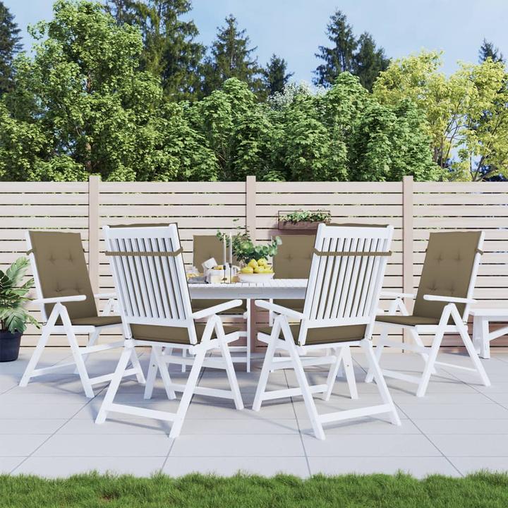 Produktbild VidaXL Hochlehner-Auflagen 6 Stk. Stoff (120 x 50 x 4 cm)
