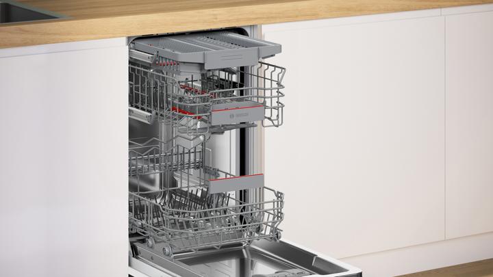 Immagine prodotto Bosch Hausgeräte Serie 4, Lavastoviglie semintegrata, 45 cm, acciaio inox, SPI4HMS49E