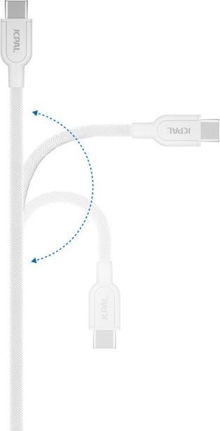 Immagine prodotto JCPAL Flex Link Cavo da USB-C a USB-C da 1 m - bianco (1 m)
