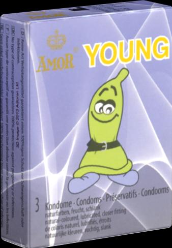 Immagine prodotto Amor Preservativi giovanili "Young" 3 per il pene sottile (3 pz.)