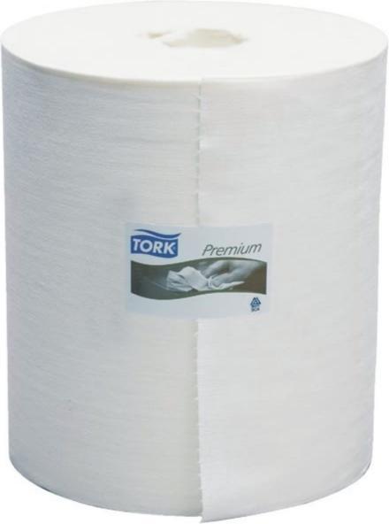 Actual product image Tork Cleaning cloths Premium 530 1-ply 43x38cm white 1 roll with 710 cloths (1 x)