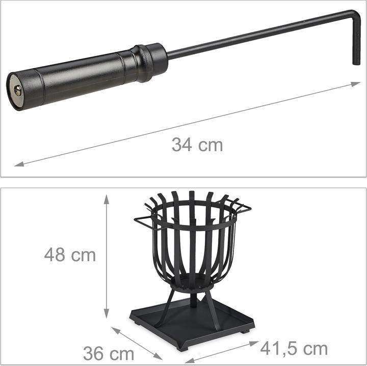 Produktbild Relaxdays Feuerkorb (41.50 cm)