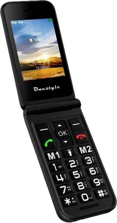 Produktbild Onestyle Gold Klapp-Handy Schwarz (2.80", 0.30 Mpx)