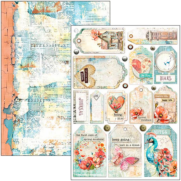 Image du produit Ciao Bella Papier-Set "Majestic Dream", 9 Blatt, A4 (190 g/m², 9 x)