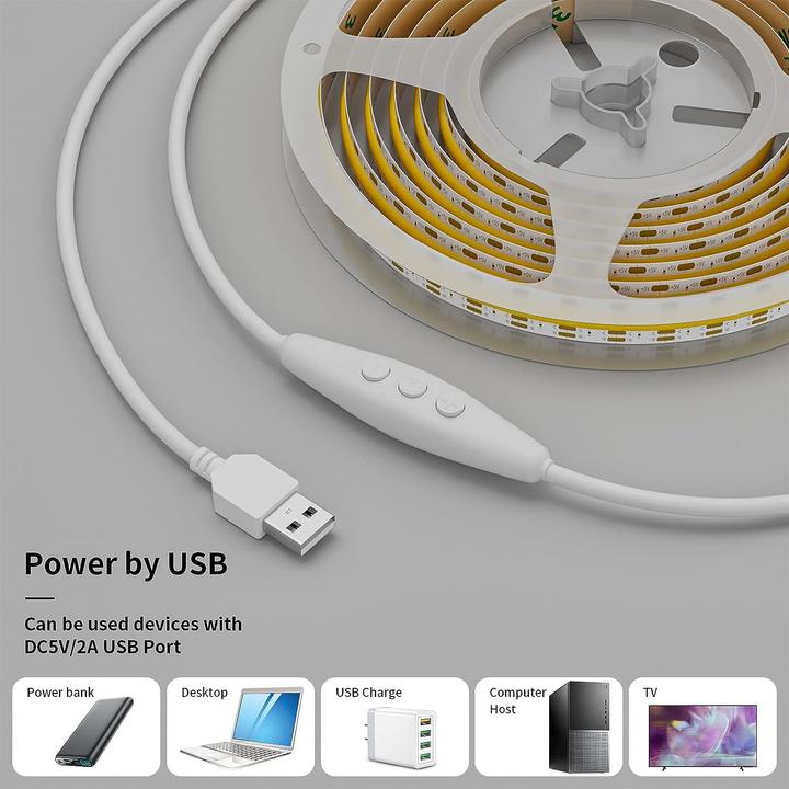 Produktbild Lumina Swiss COB LED Strip (Neutralweiss, Kaltweiss, Warmweiss, 200 cm, Indoor)