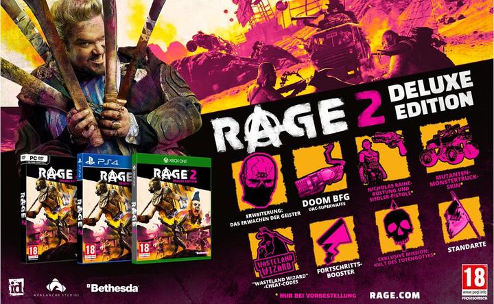 Produktbild Bethesda Rage 2 - Deluxe Edition (PS4, DE)