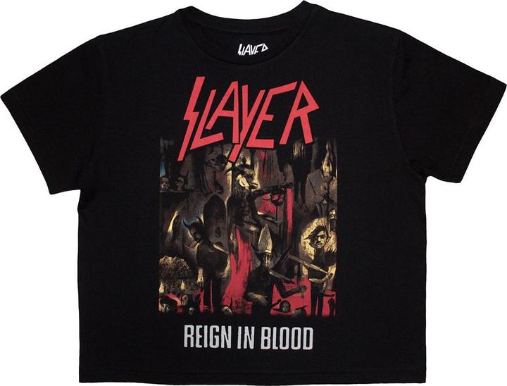Actual product image Slayer Reign In Blood Crop Top (Girlie) (L)