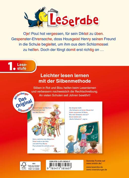 Image du produit Ravensburger Das kleine Gespenst geht in die Schule (Allemand, Katia king mountain, 2014)