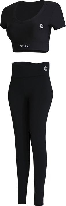 Yeaz CLUB LEVEL SET Short Top Leggings L (Black) (L)