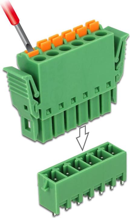 Produktbild Delock Terminalblock Raster vertikal (Kabel Zubehör)