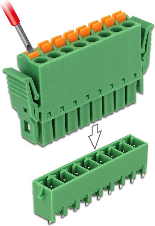 Image du produit Delock Bloc terminal Trame verticale (Accessoires pour câbles)