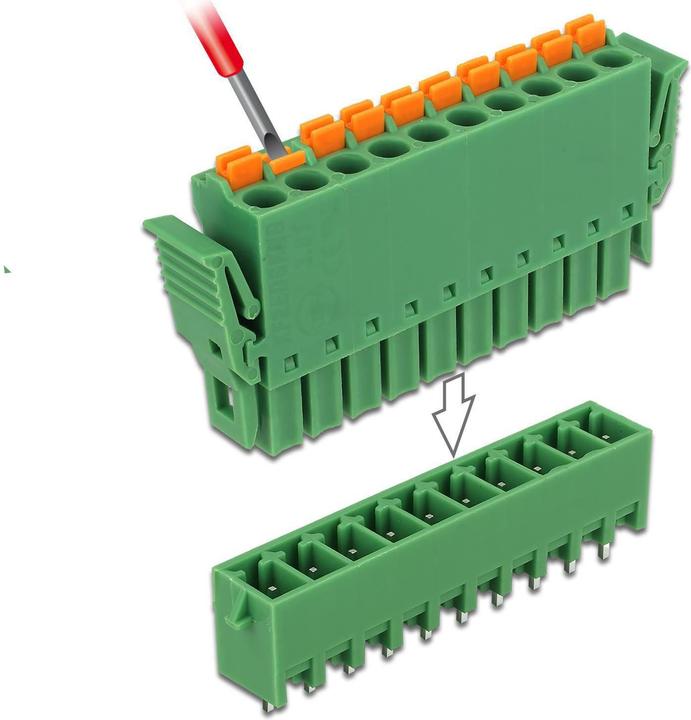 Produktbild Delock Terminalblock Raster vertikal (Kabel Zubehör)
