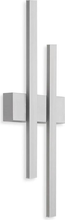 Telefunken LED Auenwandleuchte IP44 2x4W 390 lm 4000 K neutralwei Graz silber 470 mm (390 lm, IP44)