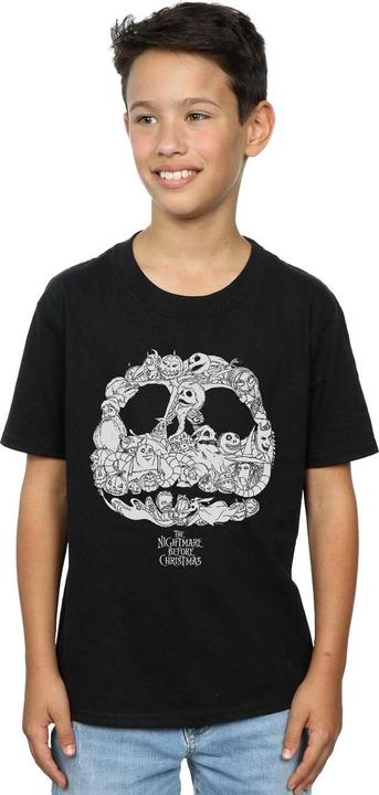 Immagine prodotto Disney Nightmare Before Christmas Jack Skellington Jack-O-Lanterns Maglietta Ragazzi (140, 146)