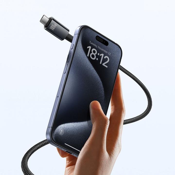 Produktbild Baseus Tungsten Gold USB-C 3.2 / USB-C 3.2 cable 100W 4K 60Hz 1.5m - black (1.50 m, USB 3.2, 100 W)