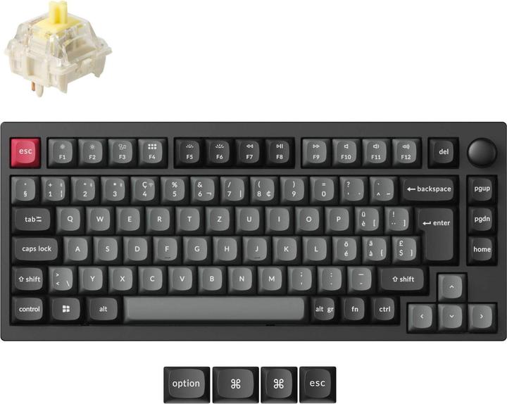 Image du produit Keychron Lemokey P1 Pro (CH, Sans fil, Filaire)
