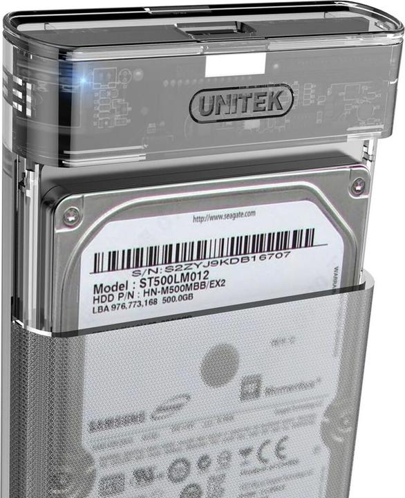Produktbild Unitek HOUSING USB 3.1 Festplatte / SSD SATA 6G UASP S1103A (2.5")