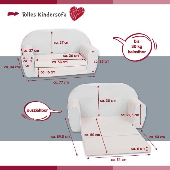 Immagine prodotto Knorrtoys Kindersofa - "Geo cube grey" (Divano per bambini)