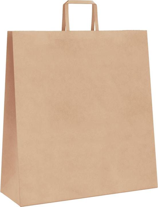 Produktbild VidaXL Kraftpapiertüten 250 Stk. mit Henkel Braun 45x17x48 cm Papiertüte (Geschenktüte, 250 x)