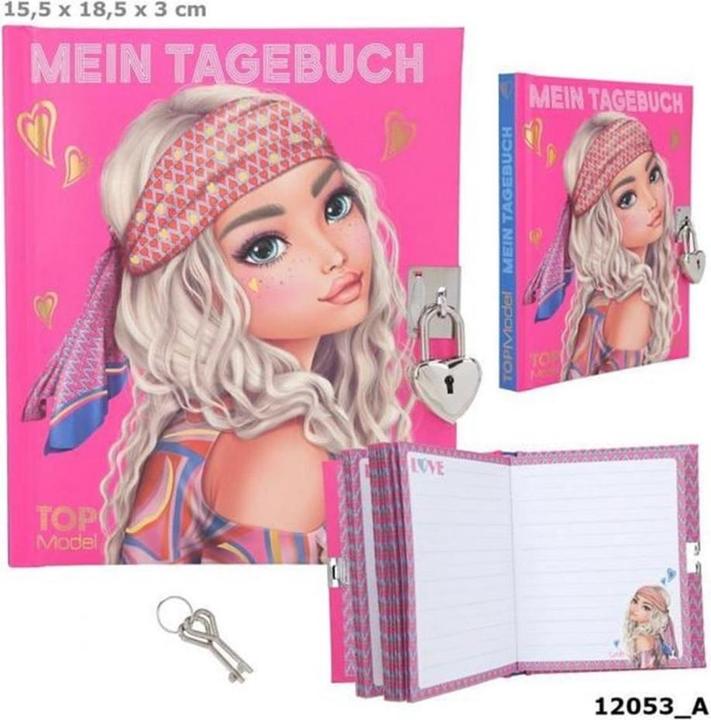Actual product image Top Model Diary (15.5 x 18 cm, Lined, Hardcover)