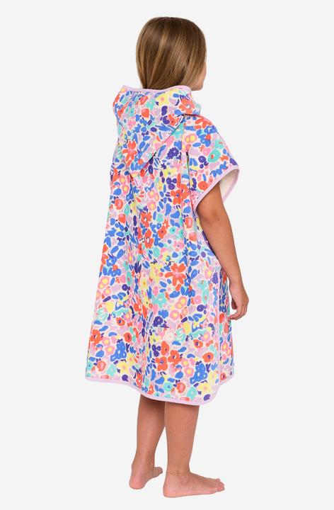 Actual product image Olaian Surf-Poncho Kinder 110 bis 135 cm 500 Daisy (75 x 60 cm)