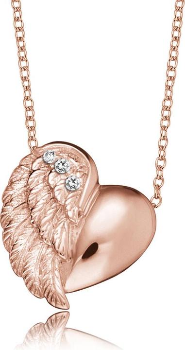 Produktbild Engelsrufer Halskette Herzflügel Rosé Gold (925er Silber, 44 cm)