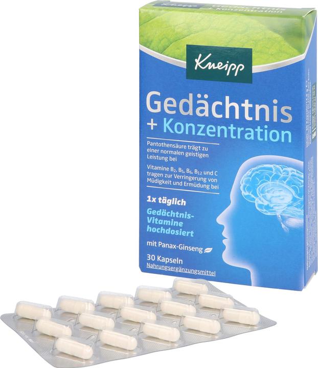 Actual product image Memory + Concentration Capsules, 30 Capsules (30 Piece, Capsules)