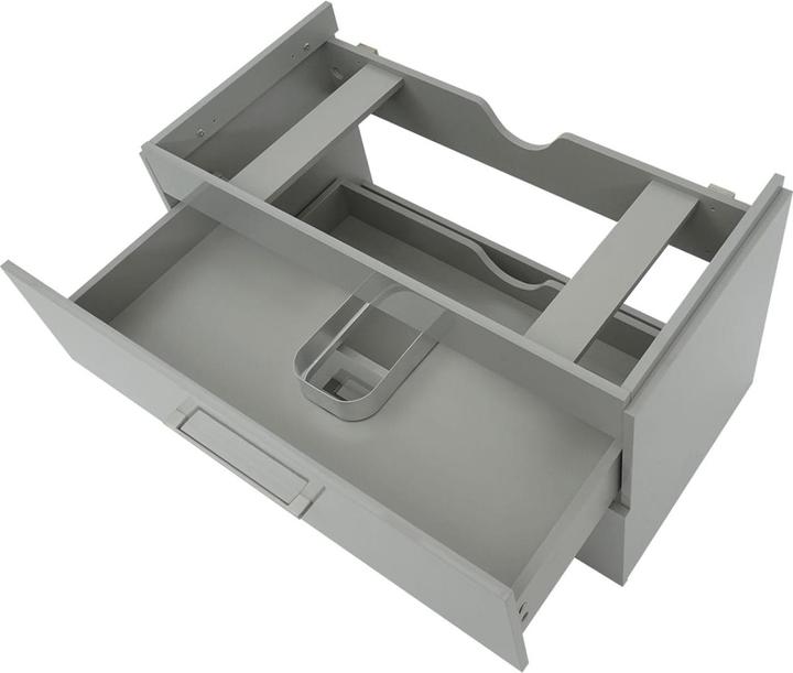 Immagine prodotto Mendler Mobile da bagno Premium, mobile da bagno con lavabo, grigio lucido 90 cm
